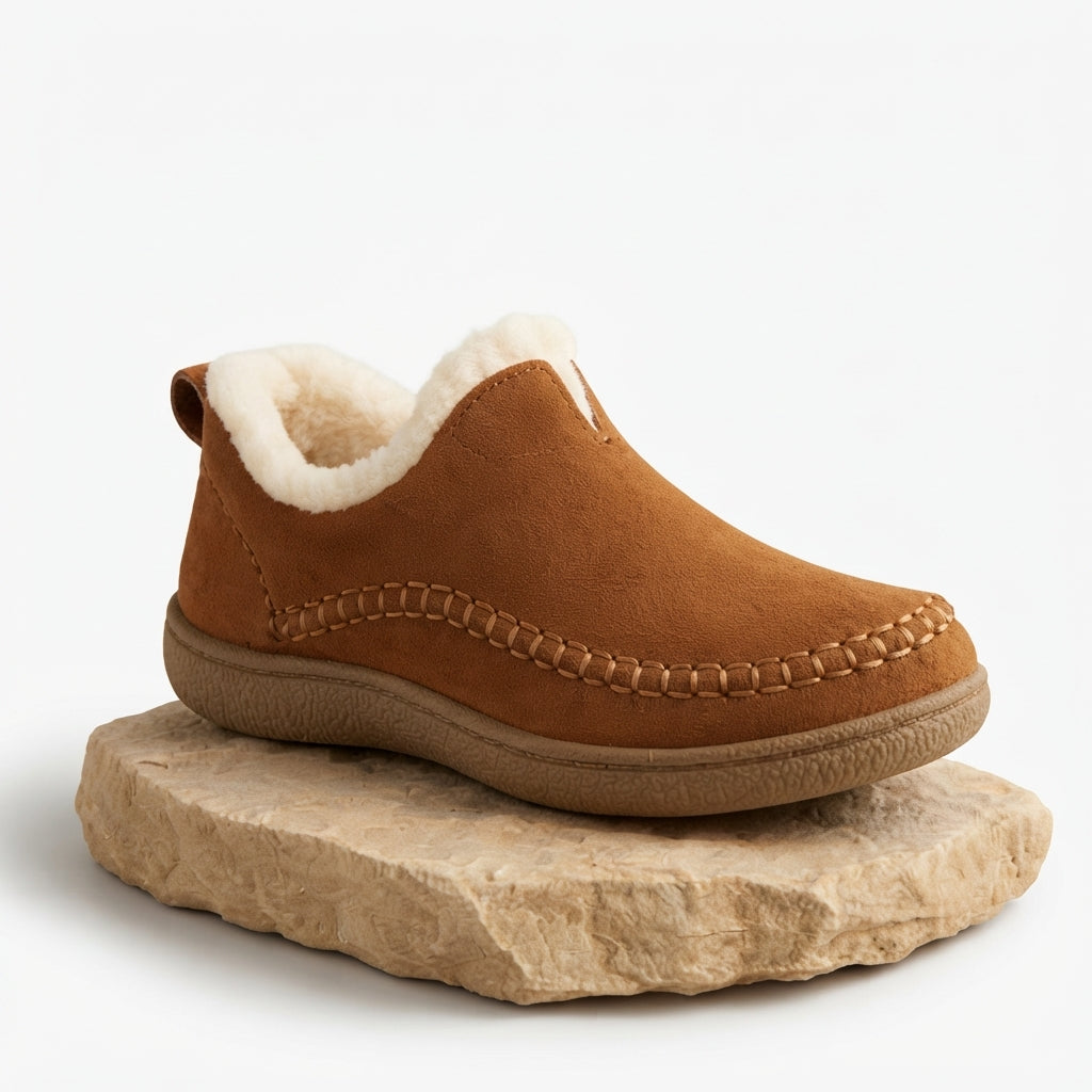Edith | Cozy Fleece-Lined Slipper Ankle Boots for Women