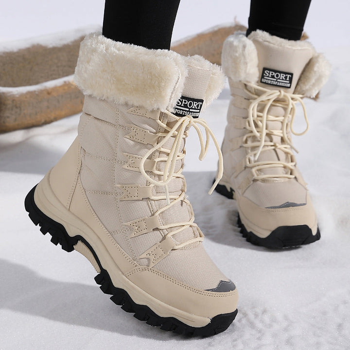 Drusilla | Sturdy Snow Boots Women Waterproof Faux-Fur Trim