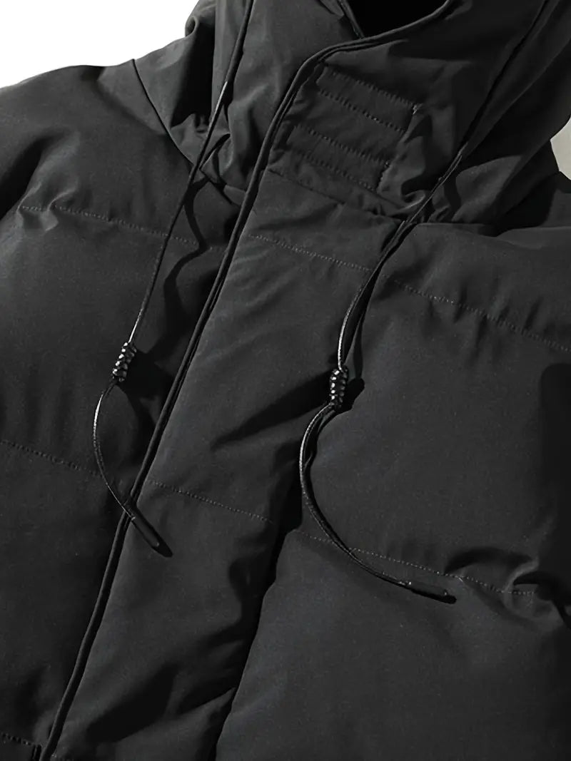 Warrick | Premium Long Hooded Puffer Jacket for Men