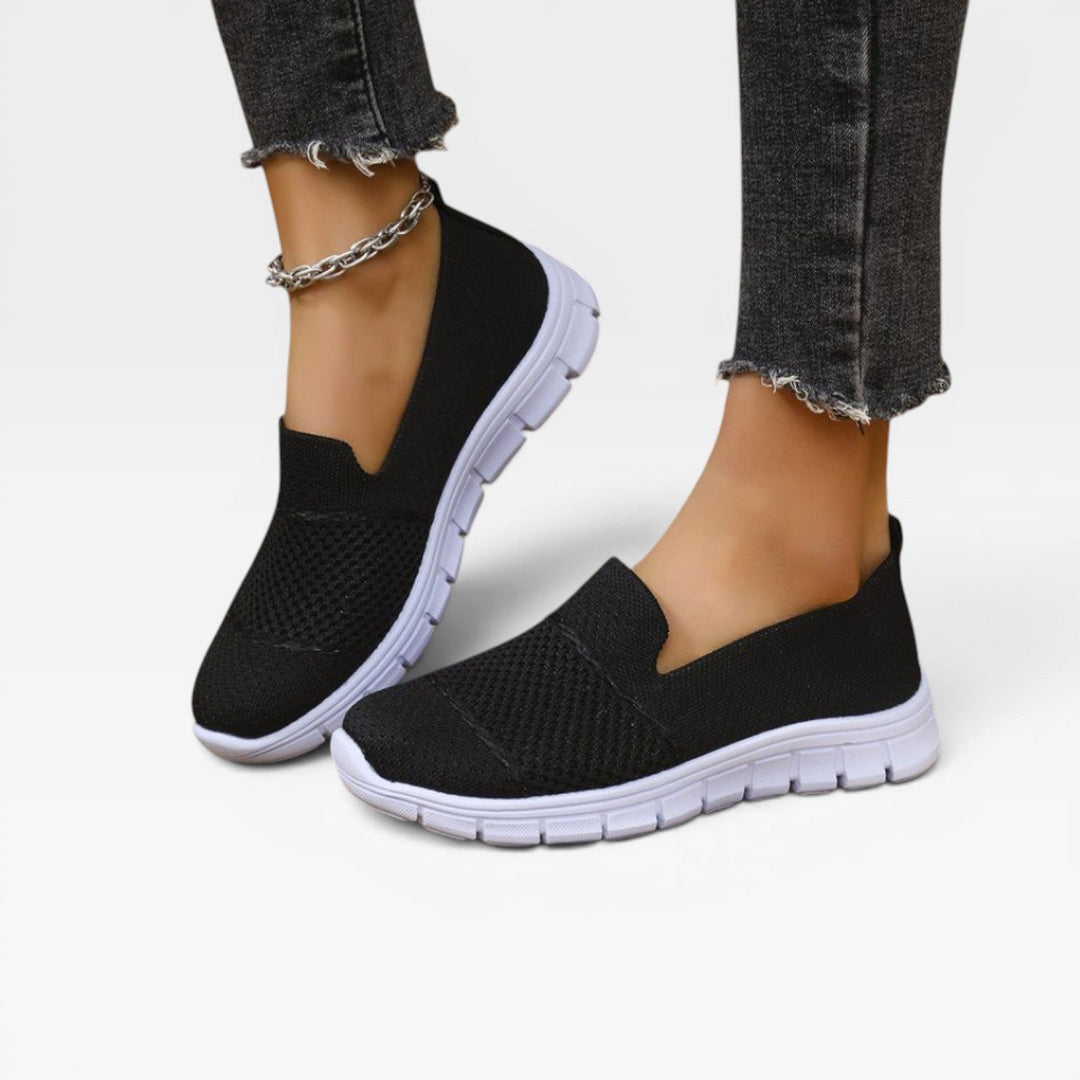 Hazel | Comfortable Knit Slip-On Trainers for Women