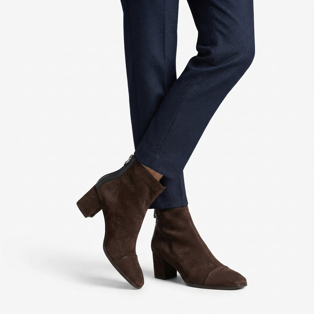 Seraphina | Elegant Block Heel Ankle Boots for Women