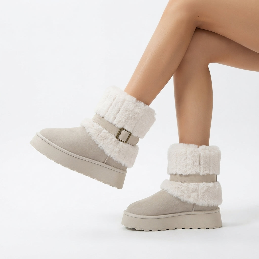 Isla | Cozy Platform Snow Ankle Boots for Women