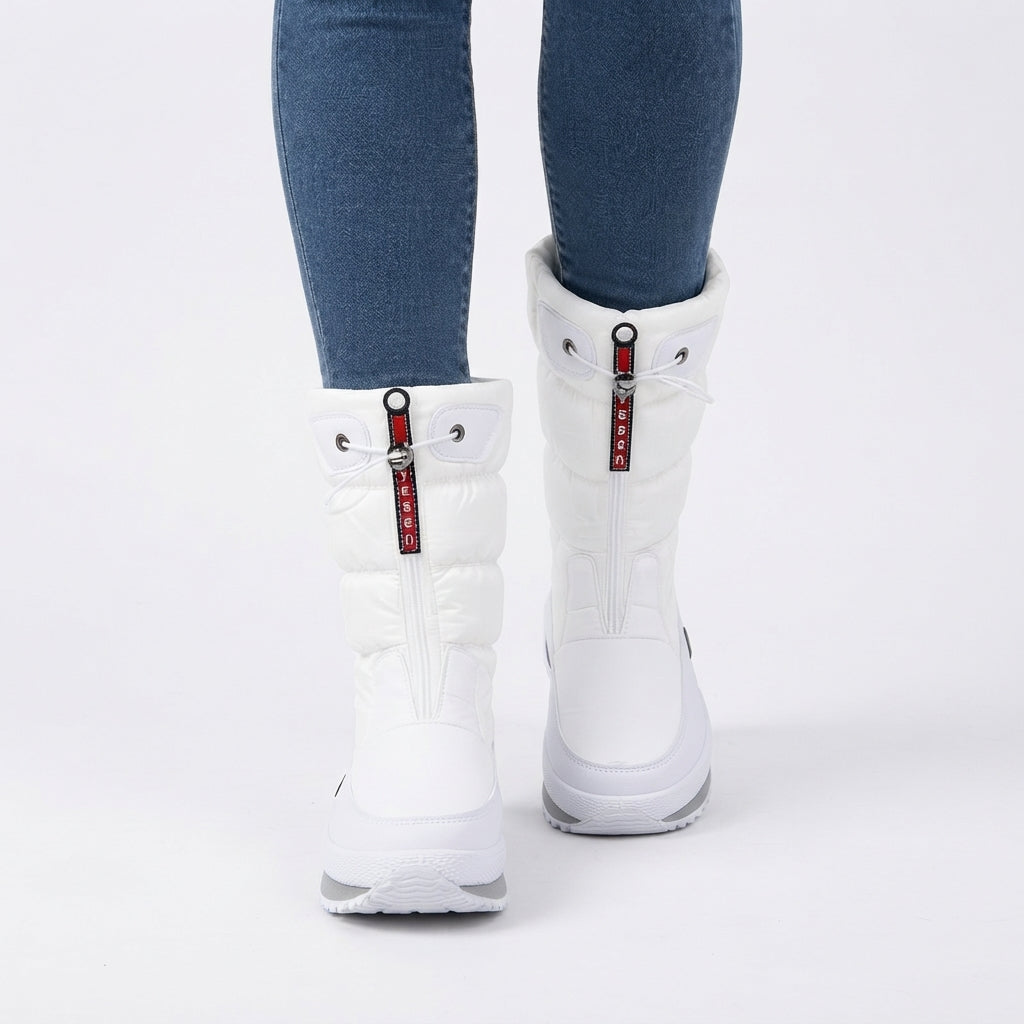 Petra | Practical Quilted Mid Calf Snow Boots for Women