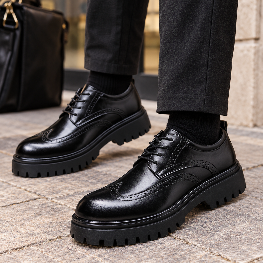 Brogan | Modern Chunky Brogue Derby Shoes for Men