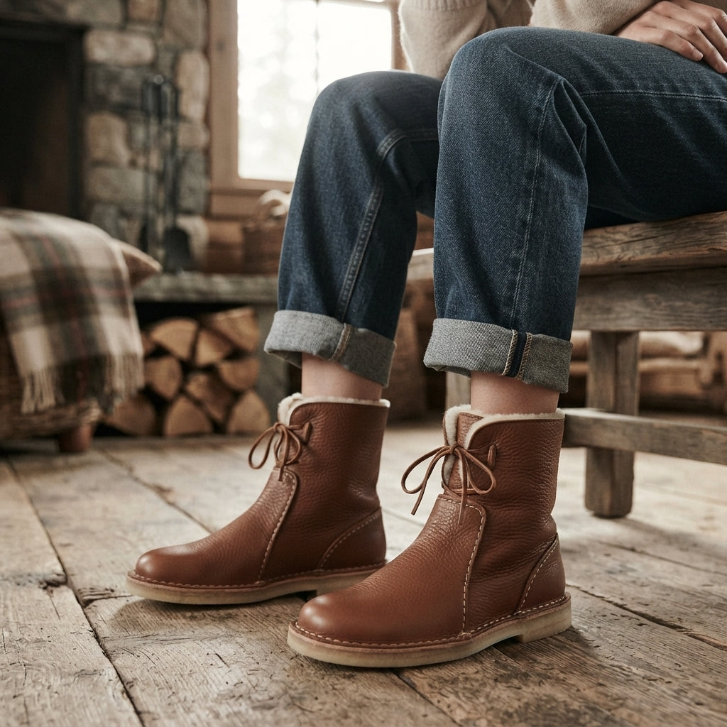 Edith | Supportive Leather Winter Boots for Women