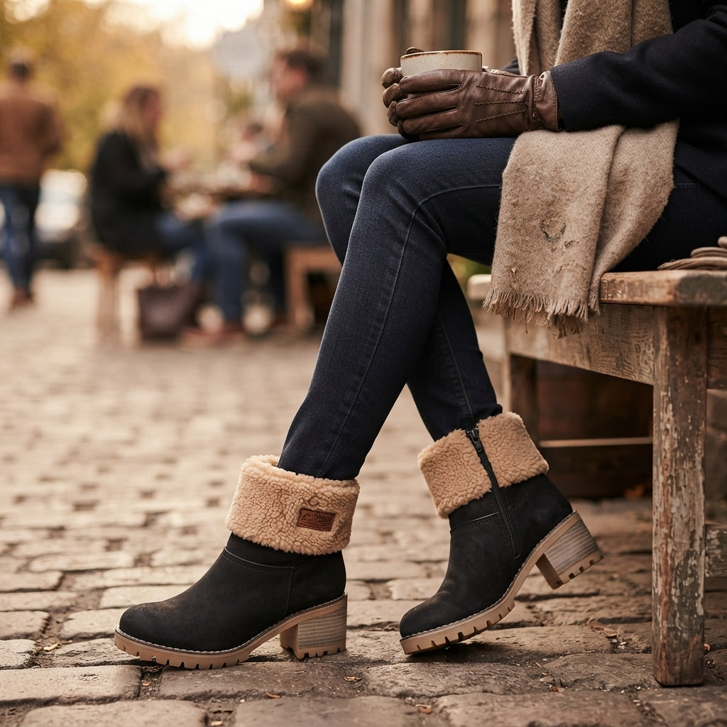 Freya | Sturdy Chunky Heeled Ankle Boots for Women