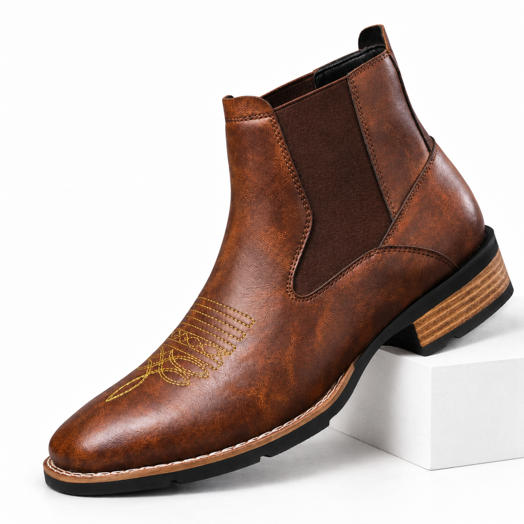 Sullivan | Casual Western Chelsea Ankle Boots for Men