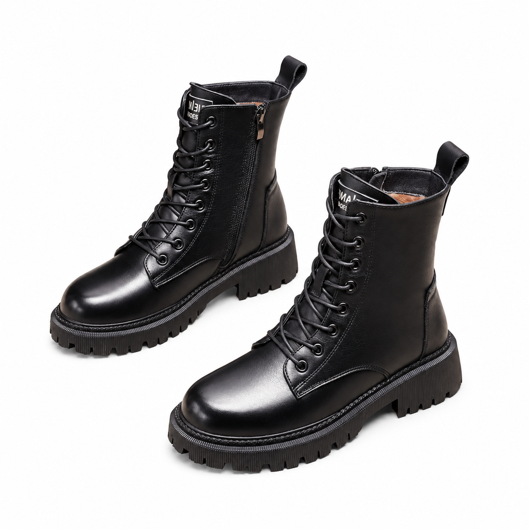 Isla | Warm Chunky Lace-Up Winter Ankle Boots for Women