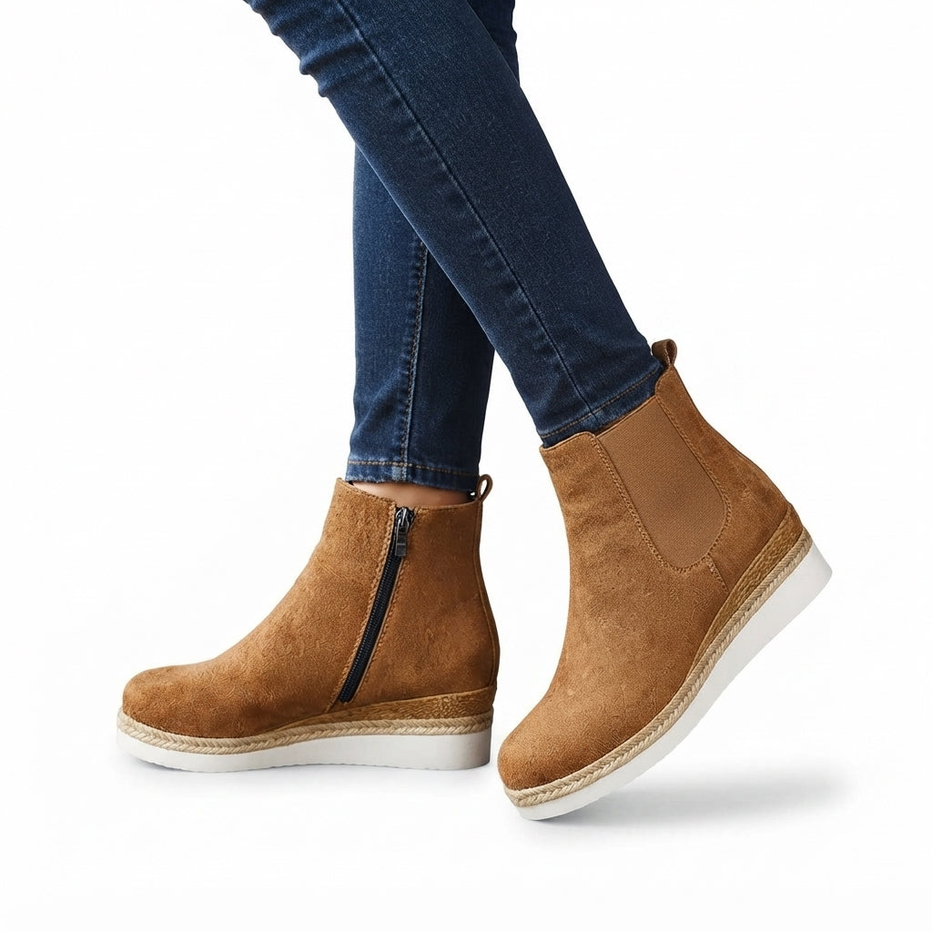 Florentina | Effortless Platform Chelsea Ankle Boots for Women
