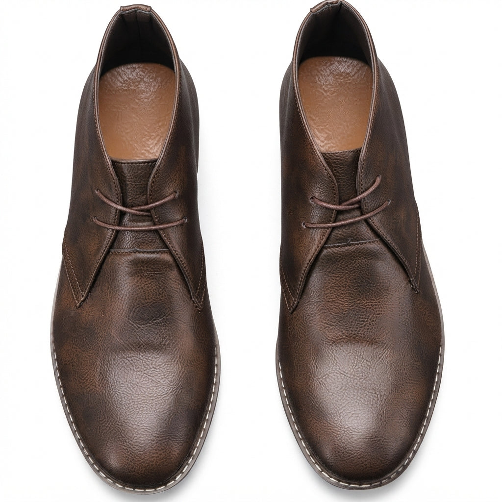 Stanley | Practical Leather Chukka Ankle Boots for Men