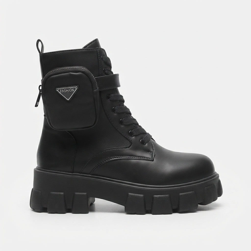 Harper | Bold Chunky Lace-Up Platform Combat Boots for Women