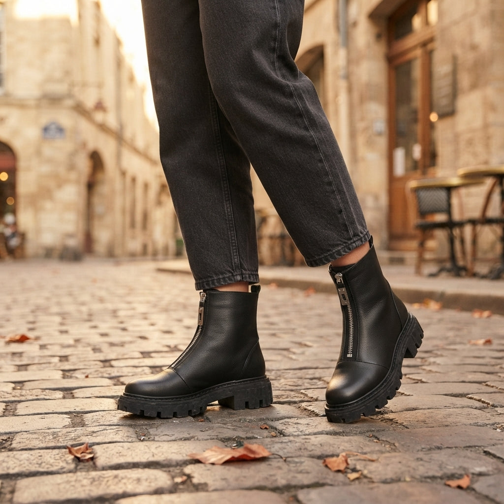 Petra | Modern Chunky Platform Ankle Boots for Women