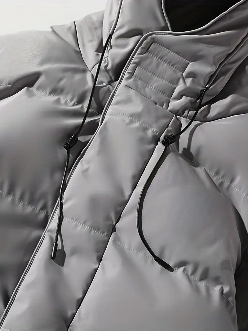 Warrick | Premium Long Hooded Puffer Jacket for Men