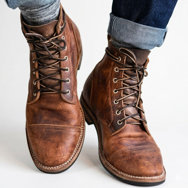 Galbraith | Timeless Mens Boots Leather Cap-Toe
