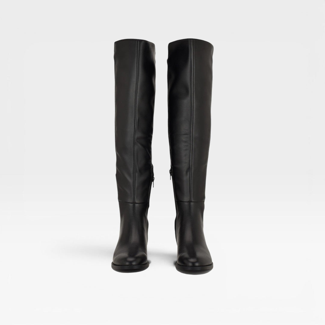 Octavia | Polished Over The Knee Flat Boots Women