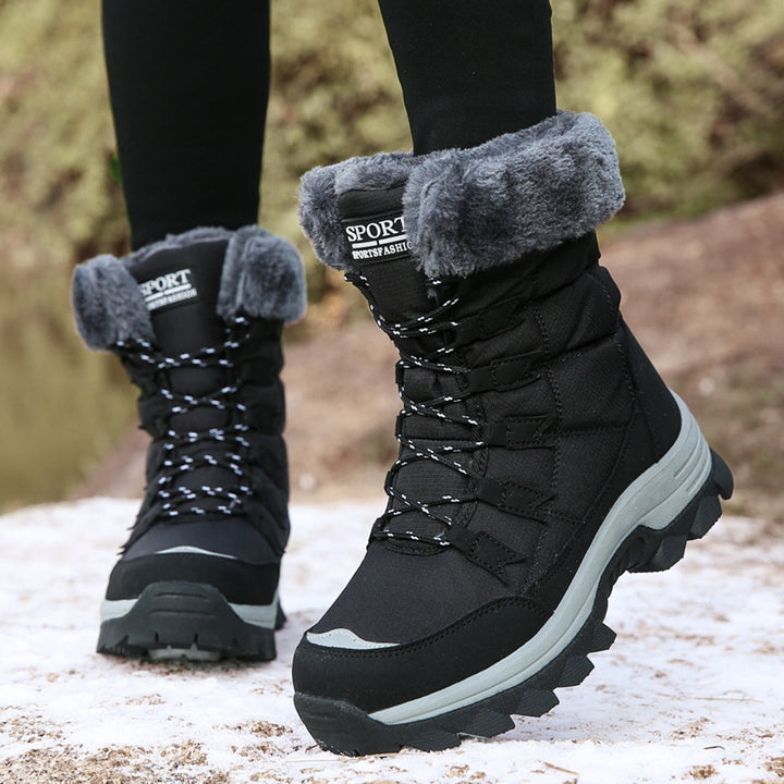 Drusilla | Sturdy Snow Boots Women Waterproof Faux-Fur Trim