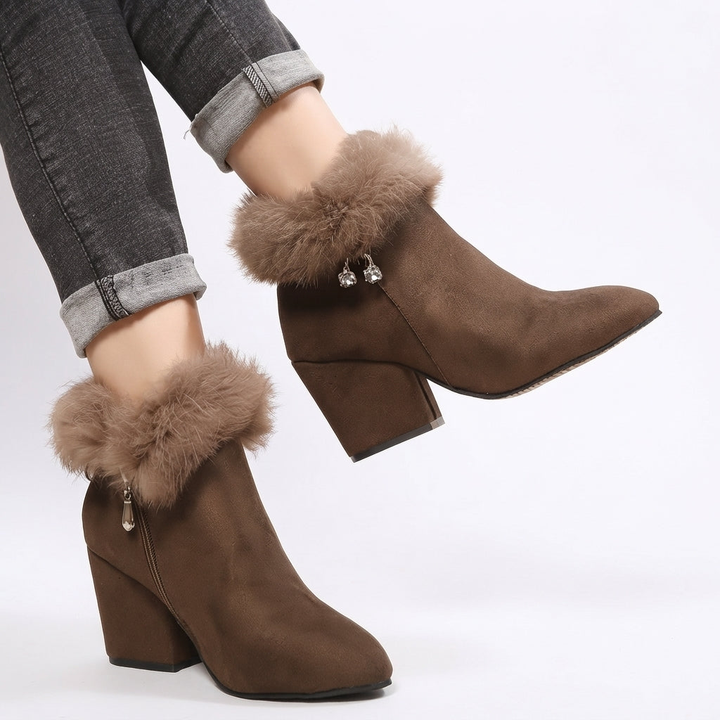 Genevieve | Elegant Block Heeled Ankle Boots for Women