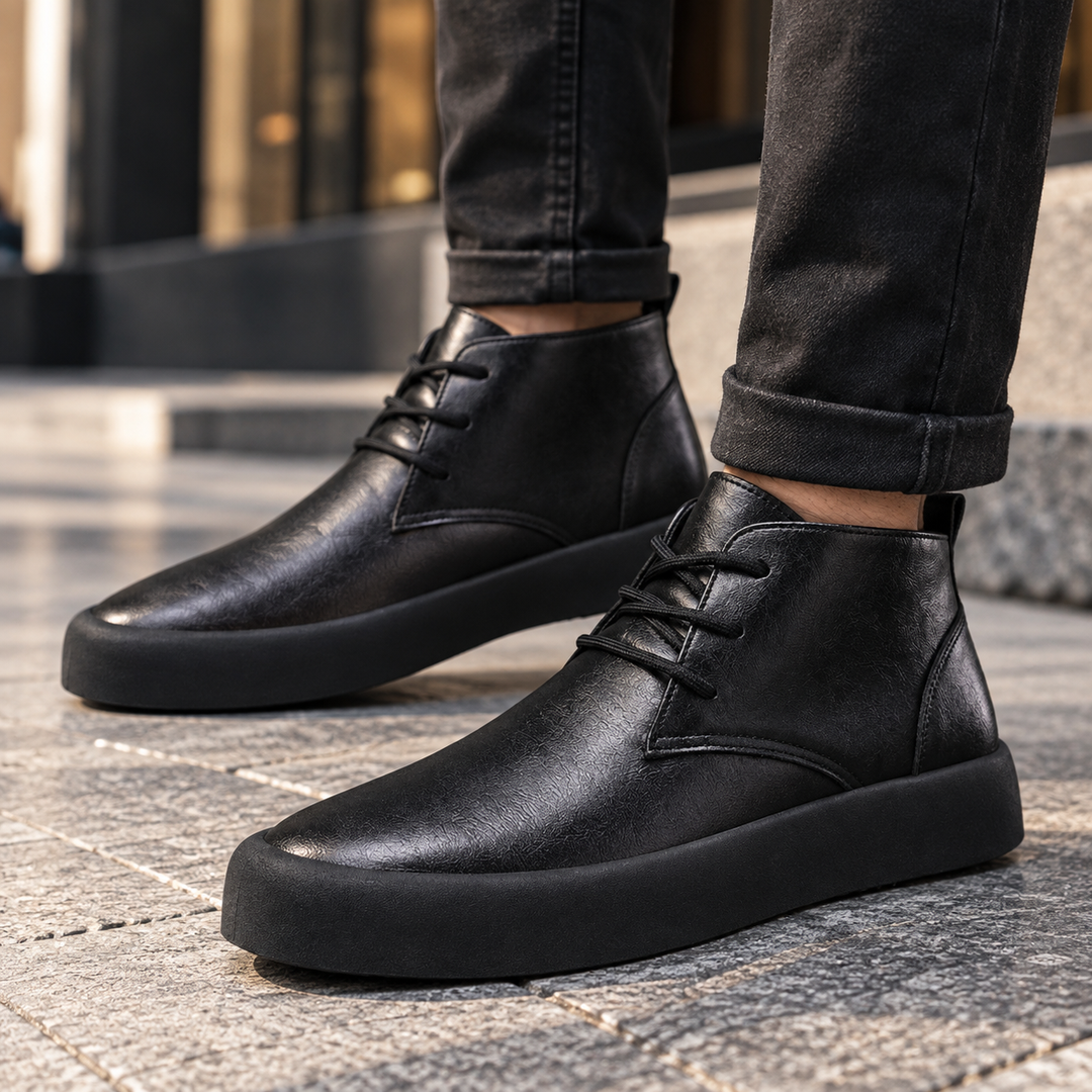 Milo | Comfortable Lace-Up Chukka Ankle Boots for Men