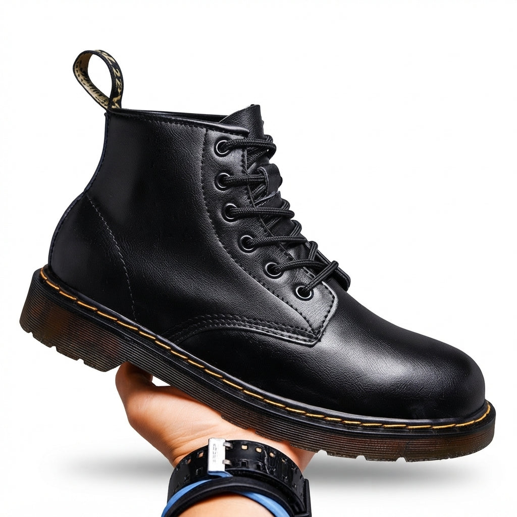 Jax | Vintage Burnished Leather Combat Boots for Men
