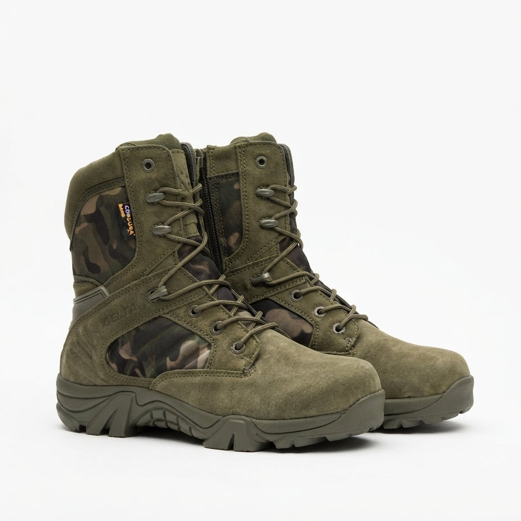 Axel | Practical Suede Lace-Up Combat Boots for Men