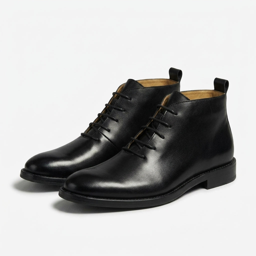 Alistair | Timeless Leather Lace-Up Ankle Boots for Men
