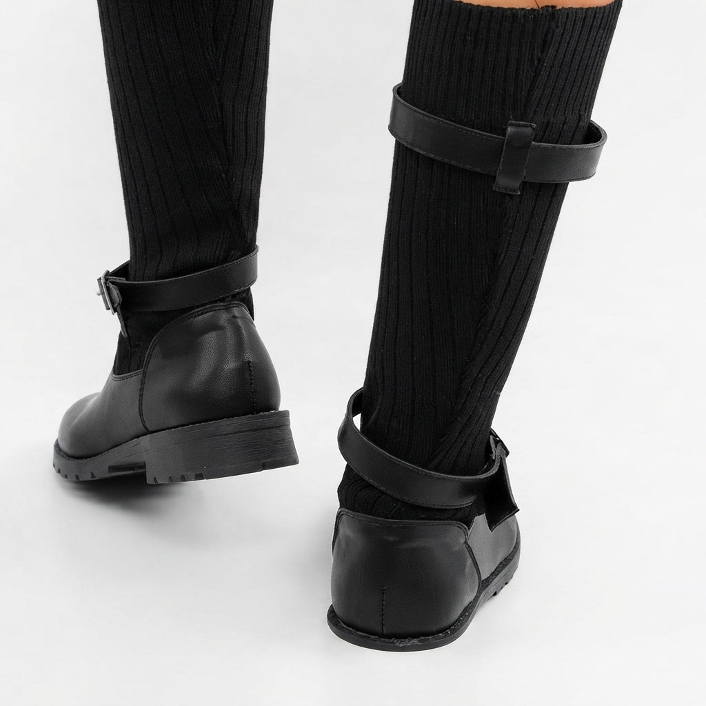 Isla | Cozy Slouch Knit Sock Winter Boots for Women