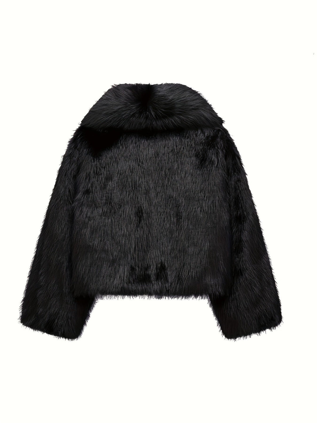 Lowri | Plush Cropped Faux Fur Jacket