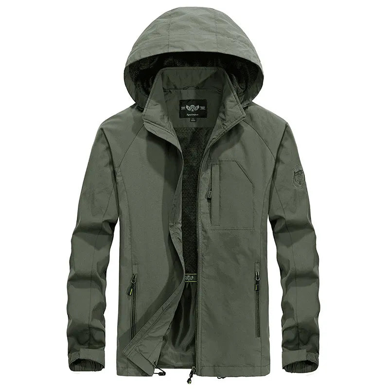 Lennox | Waterproof Outdoor Jacket with Detachable Hood for Men