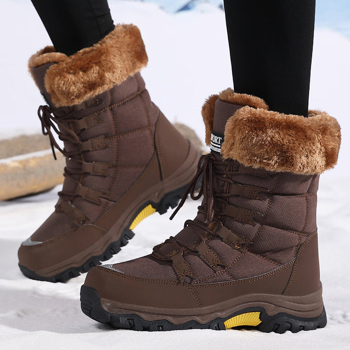 Drusilla | Sturdy Snow Boots Women Waterproof Faux-Fur Trim