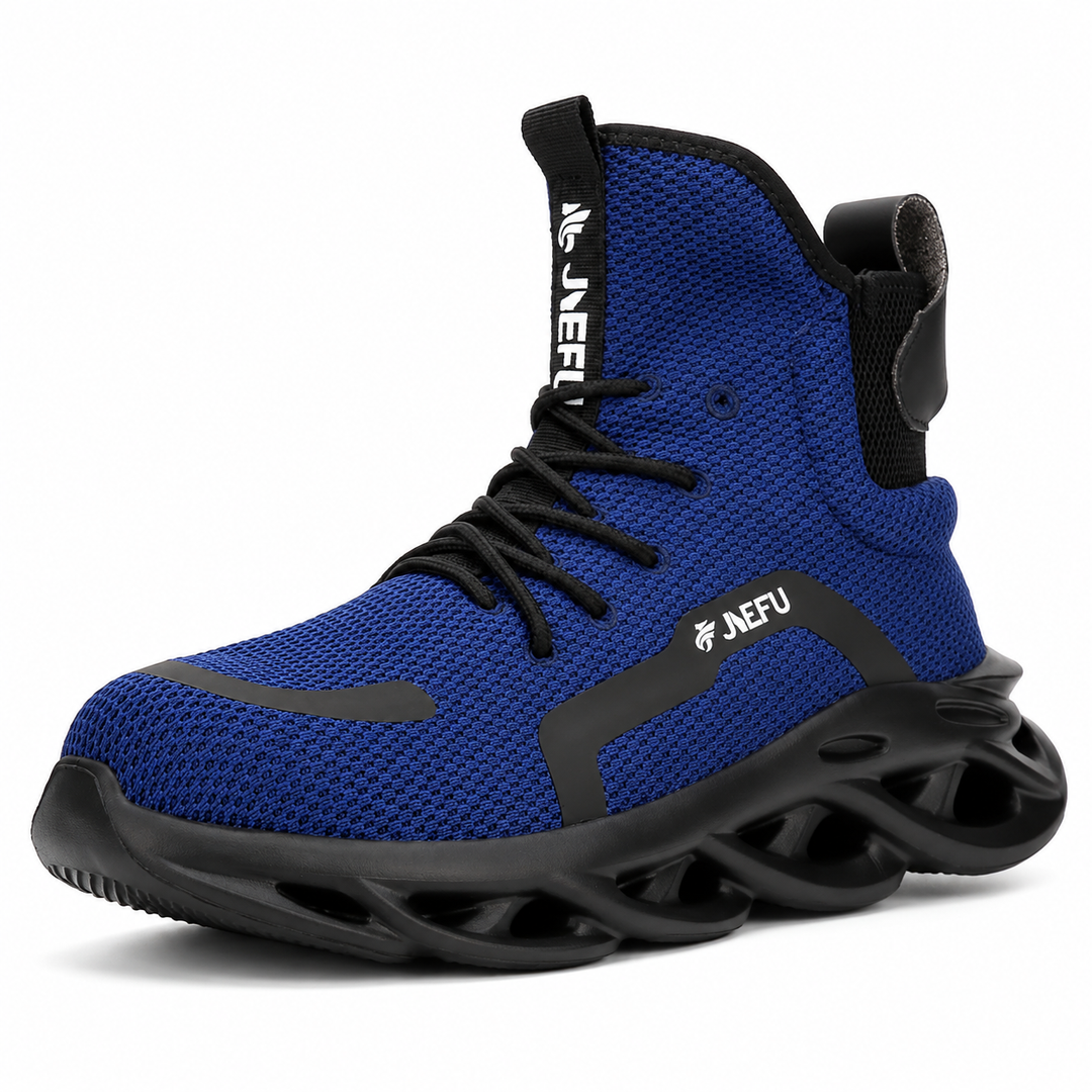 Adrian | Supportive High-Top Knit Safety Trainers for Men