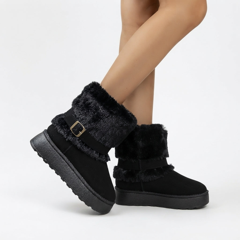 Isla | Cozy Platform Snow Ankle Boots for Women