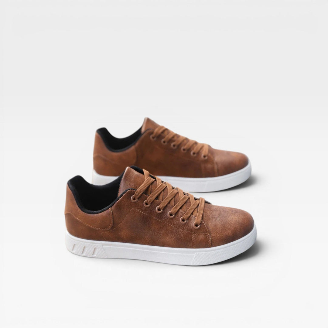Denholm | Clean Minimalist Low-Top Lace-Up Trainers