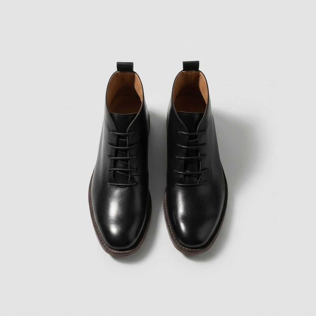 Alistair | Timeless Leather Lace-Up Ankle Boots for Men