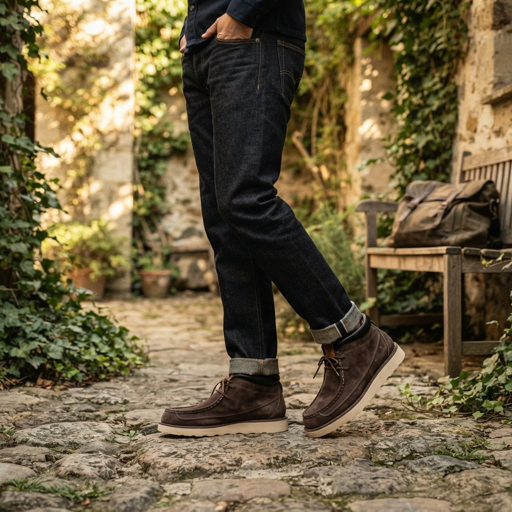 Barnaby | Relaxed Moc-Toe Suede Chukka Boots for Men