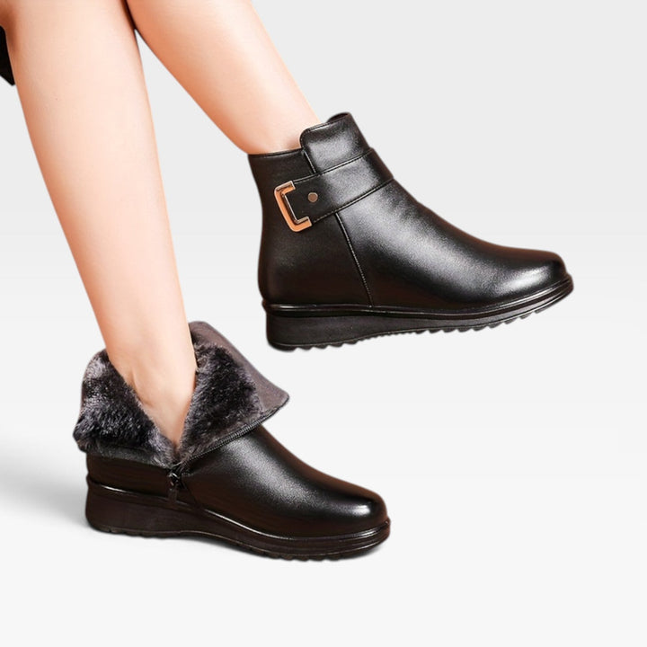 Rosamund | Supportive Orthopedic Leather Ankle Boots Women