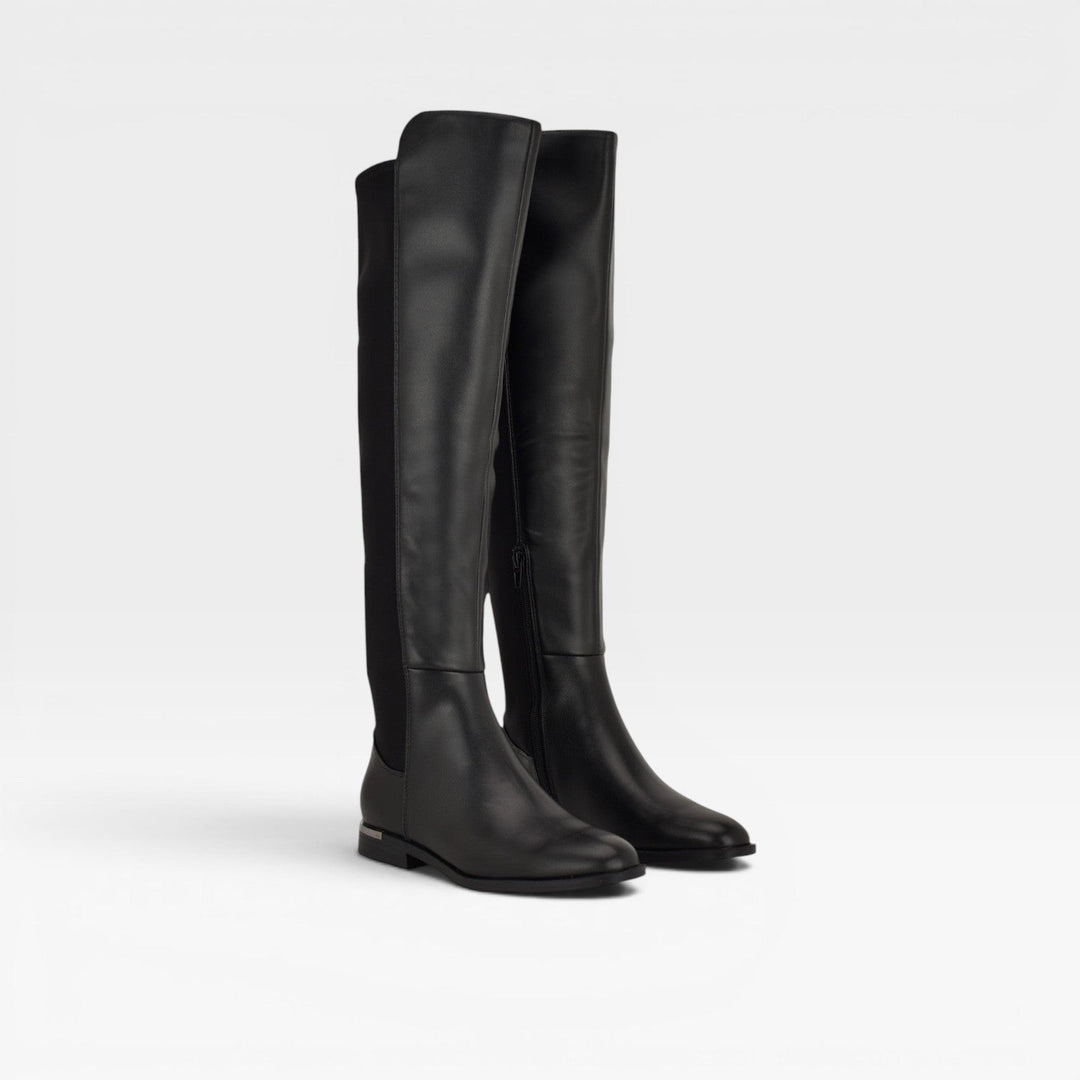 Octavia | Polished Over The Knee Flat Boots Women