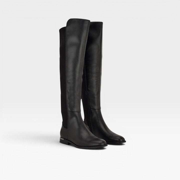 Octavia | Polished Over The Knee Flat Boots Women