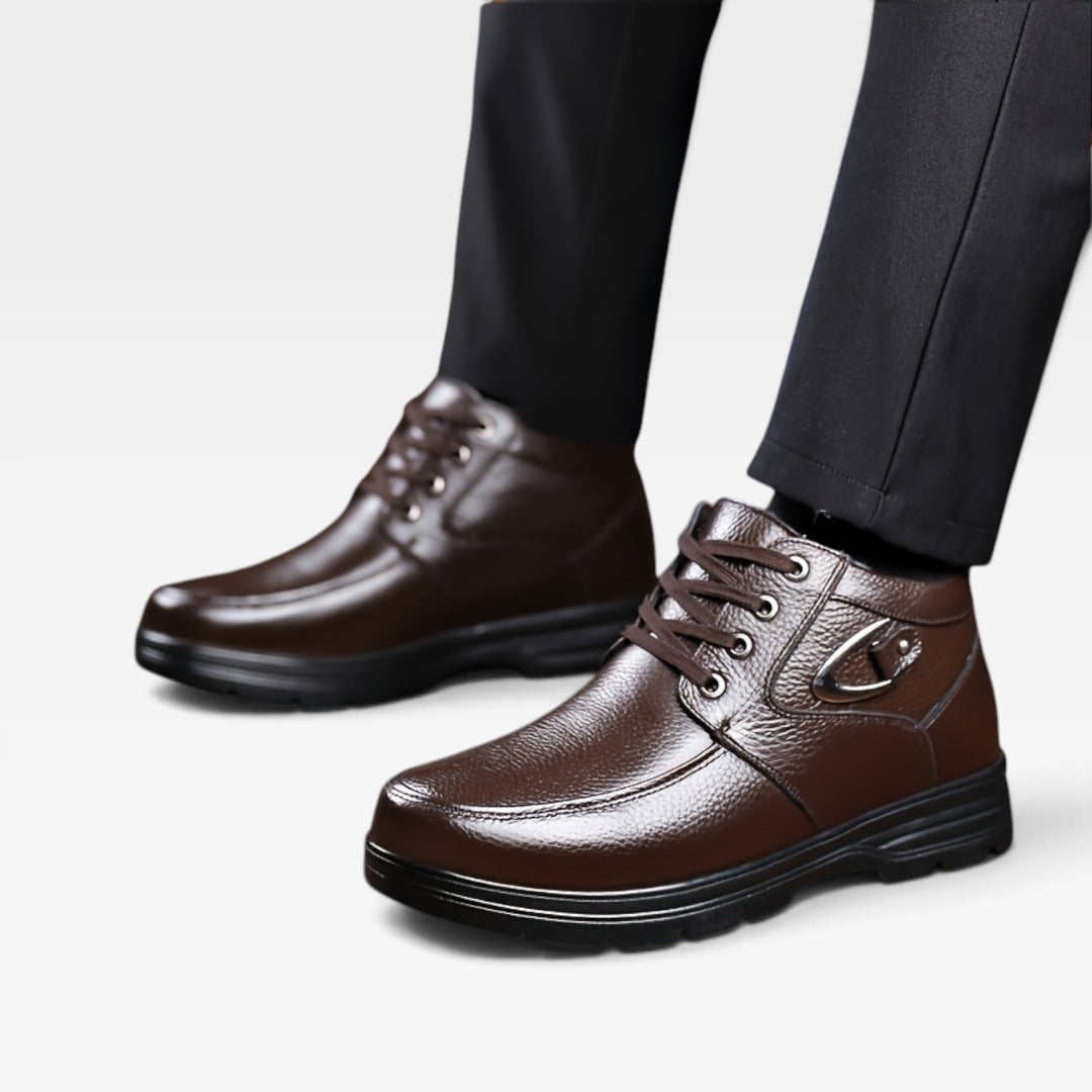 Baxter | Classic Leather Lace Up Ankle Boots