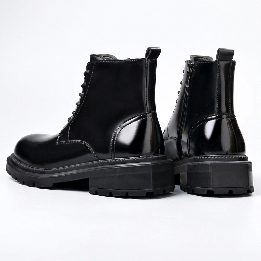 Corwin | Bold Chunky Leather Combat Ankle Boots for Men