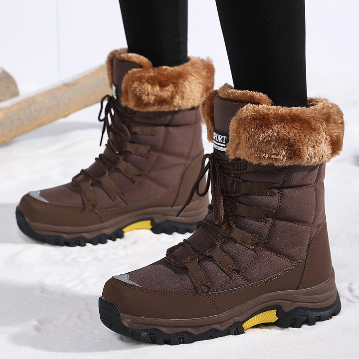 Drusilla | Sturdy Snow Boots Women Waterproof Faux-Fur Trim