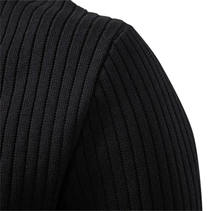 Nico | Fitted Round-Neck Jumper with Button Closure for Men