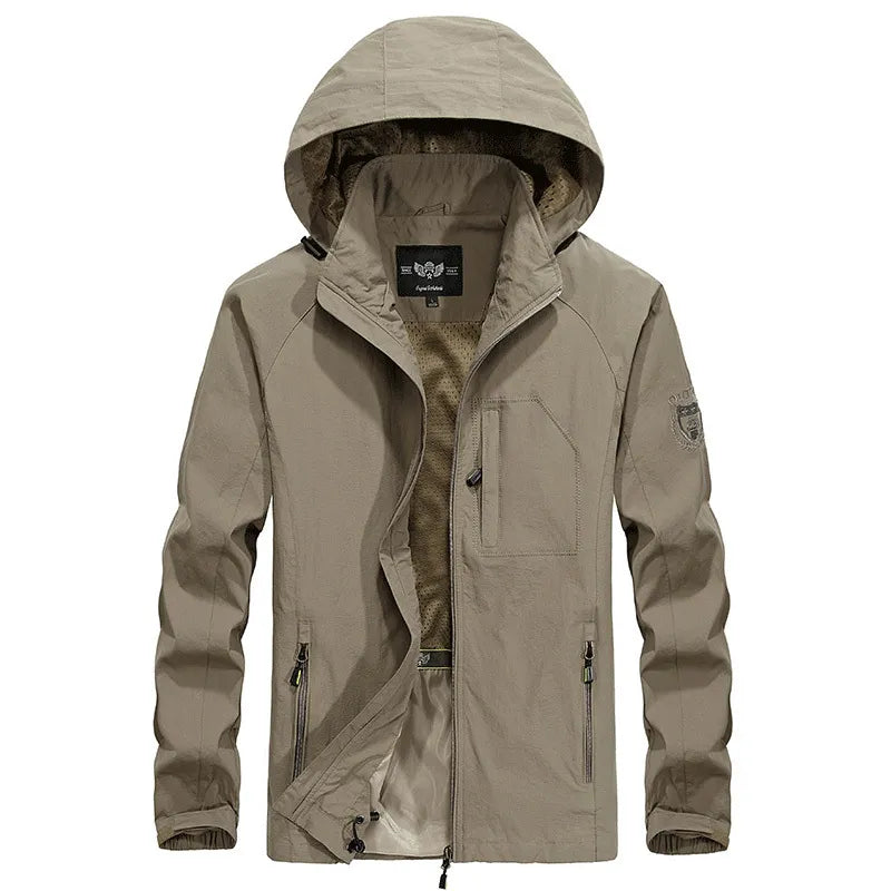 Lennox | Waterproof Outdoor Jacket with Detachable Hood for Men