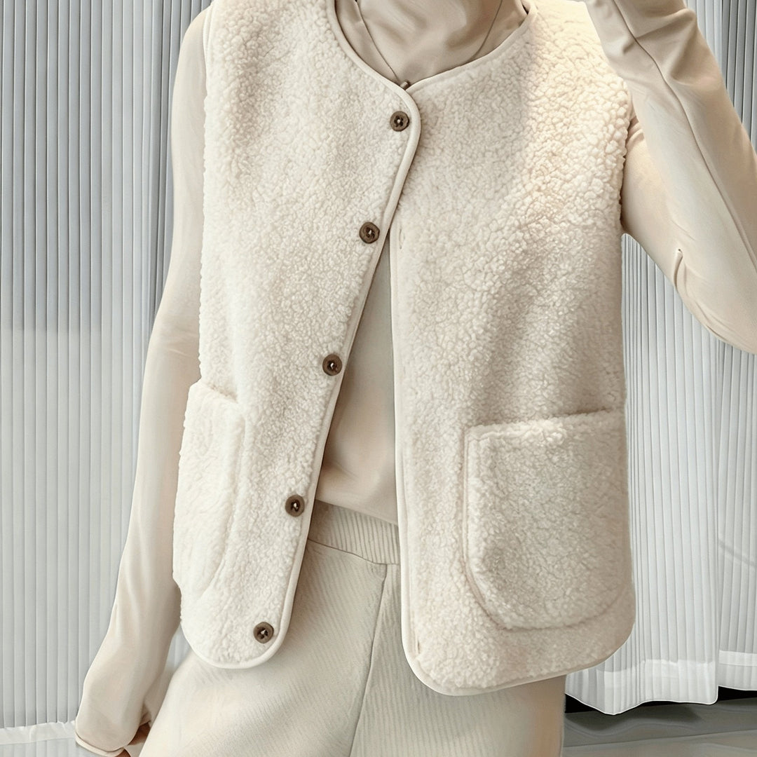 Eustacia | Cosy Borg Teddy Gilet