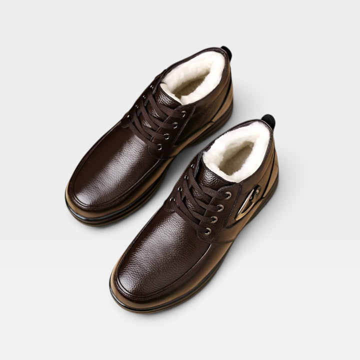 Baxter | Classic Leather Lace Up Ankle Boots