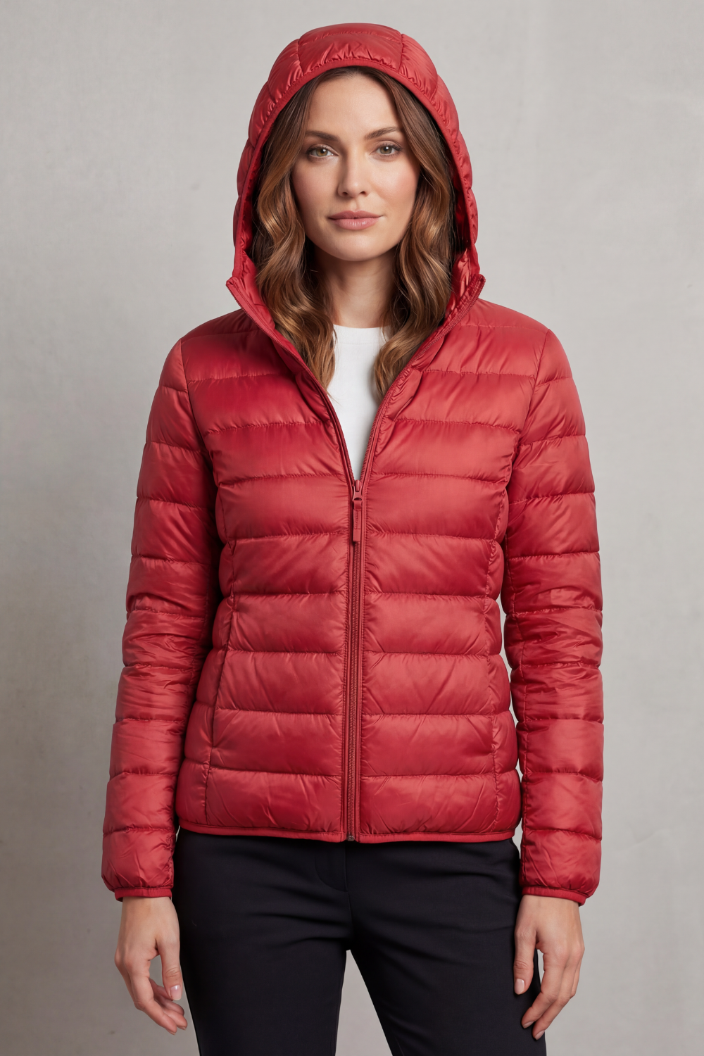 Nora | Cozy Packable Hooded Puffer Jacket