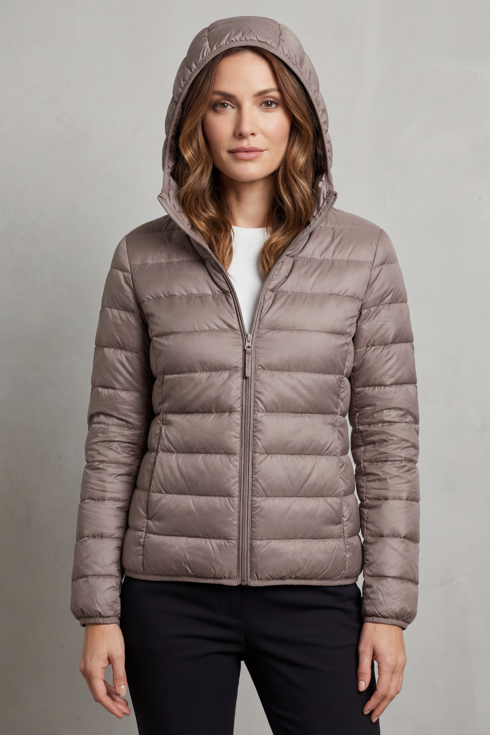 Nora | Cozy Packable Hooded Puffer Jacket