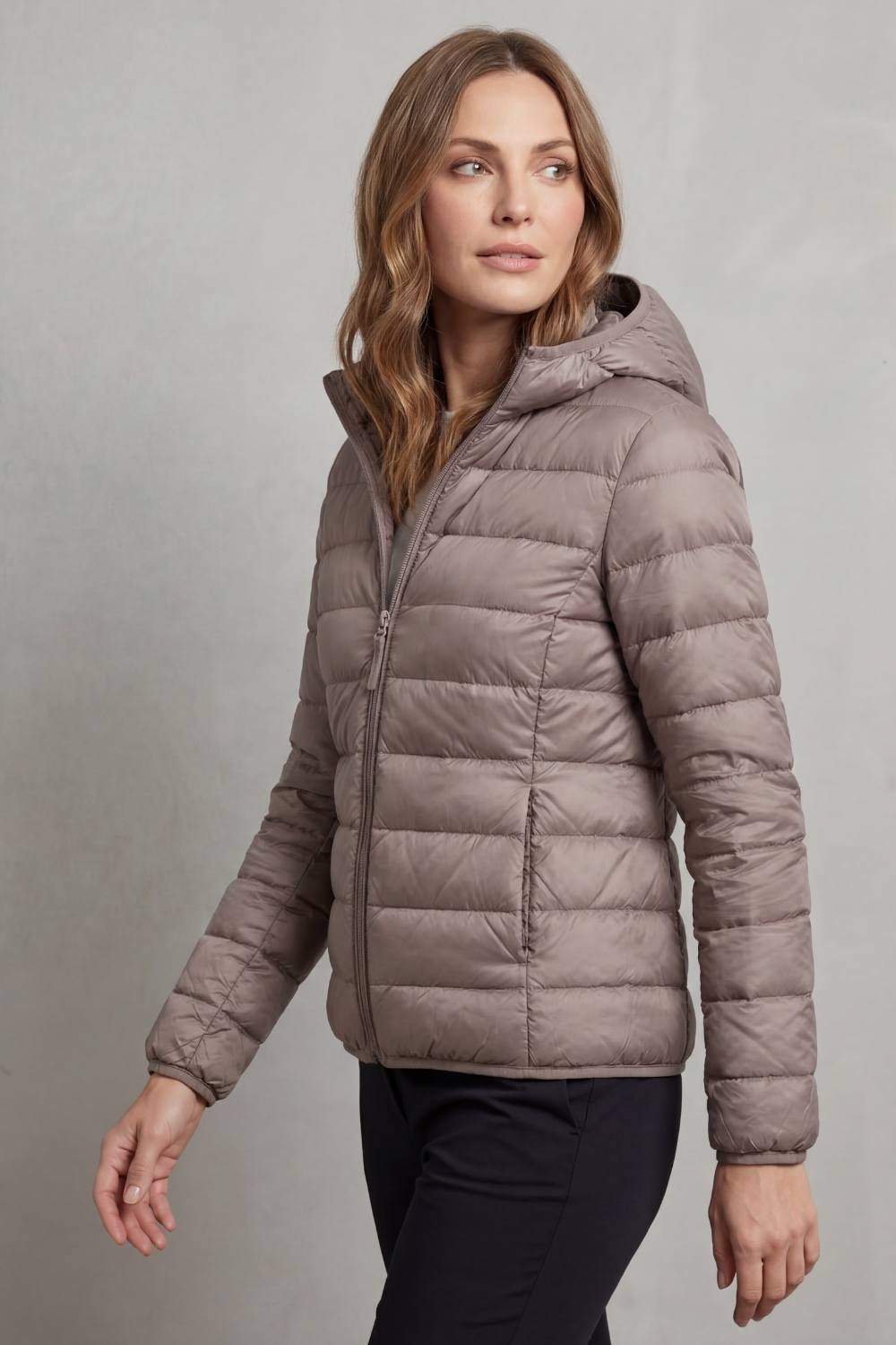 Nora | Cozy Packable Hooded Puffer Jacket