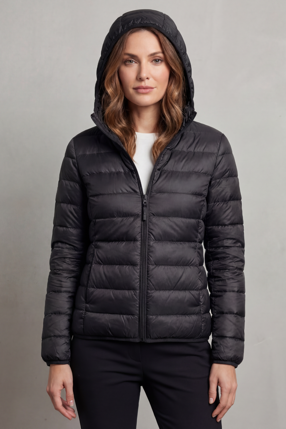 Nora | Cozy Packable Hooded Puffer Jacket