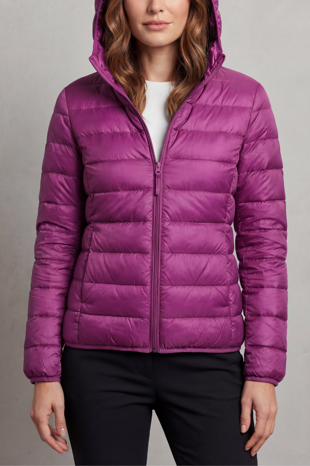Nora | Cozy Packable Hooded Puffer Jacket