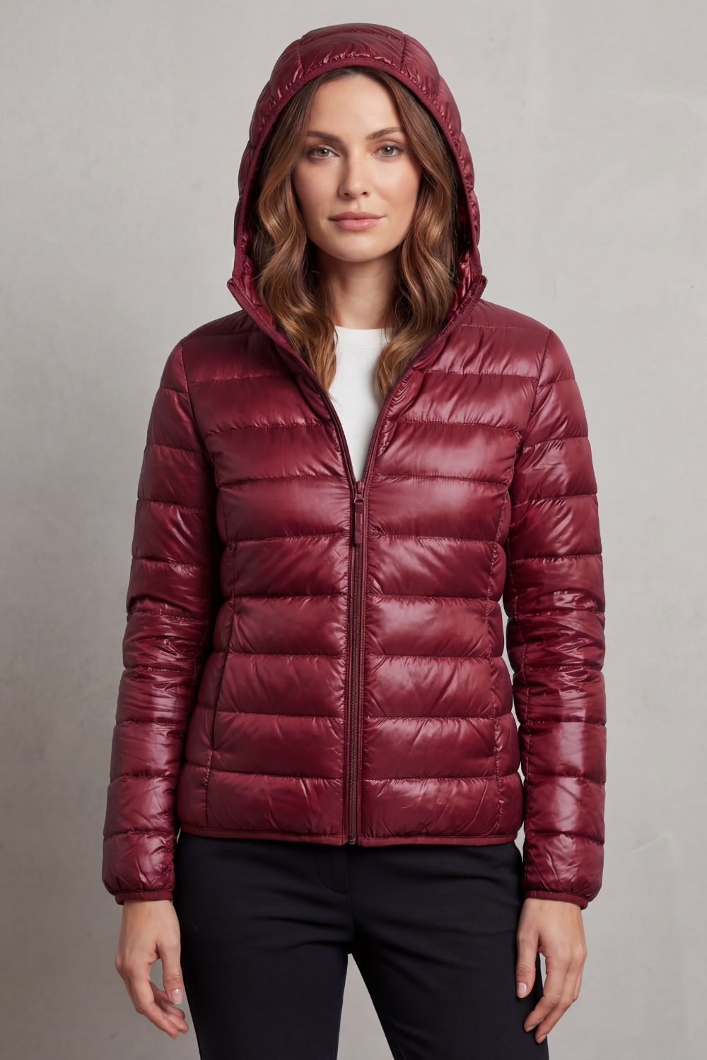 Nora | Cozy Packable Hooded Puffer Jacket